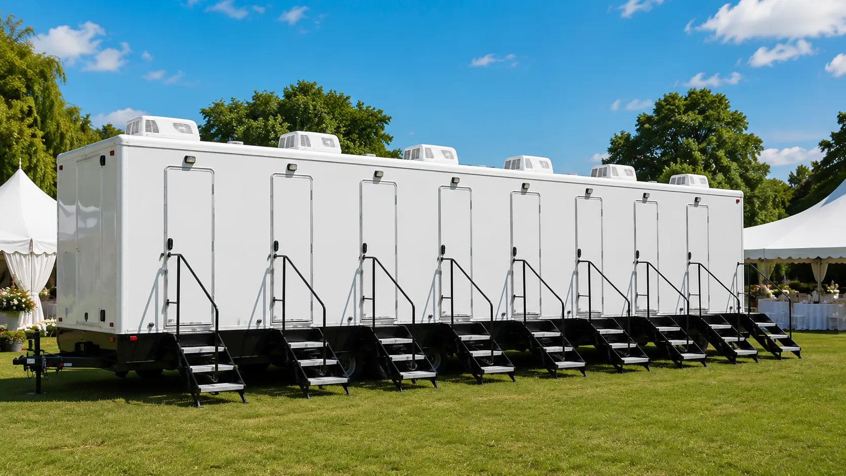 8 Stall Restroom Trailer in Elk Grove, CA